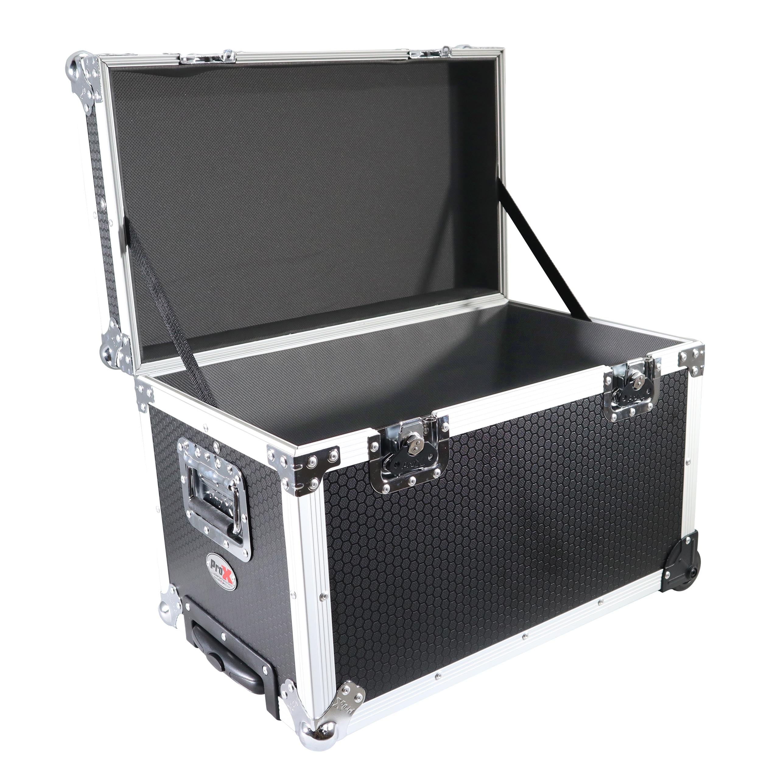 ProX T-UTIHWMK2 - Rolling Utility Case W/ Retractable Handle and Low-Profile Recessed Wheels 17x24.5x15" Exterior For Cabales/100 LP Vinyl Records The DJ Hookup