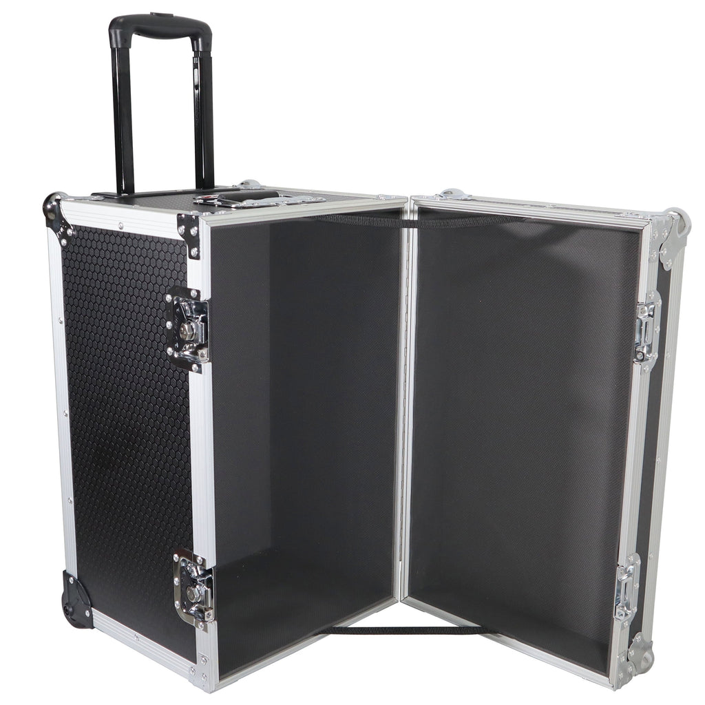 ProX T-UTIHWMK2 - Rolling Utility Case W/ Retractable Handle and Low-Profile Recessed Wheels 17x24.5x15" Exterior For Cabales/100 LP Vinyl Records The DJ Hookup