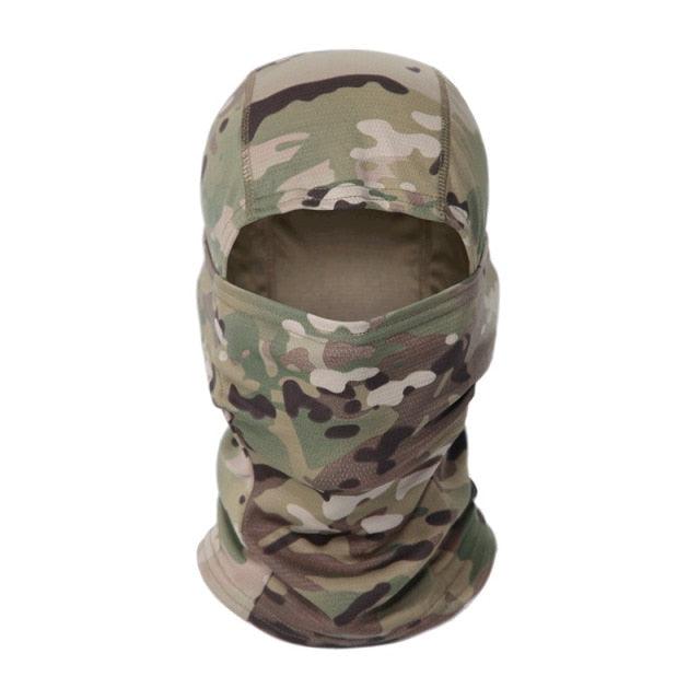 Tactical Camouflage Balaclava Full Face Mask CS Wargame Army Hunting Cycling Sports Helmet Liner Military Multiamp CP Skating Hat Motorbike Biker Racing Breather Mask Tactical Airsoft Cap Scarf Mask Ski Hat Spring Summer For Men Women Stevvex