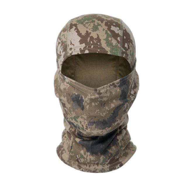 Tactical Camouflage Balaclava Full Face Mask CS Wargame Army Hunting Cycling Sports Helmet Liner Military Multiamp CP Skating Hat Motorbike Biker Racing Breather Mask Tactical Airsoft Cap Scarf Mask Ski Hat Spring Summer For Men Women Stevvex