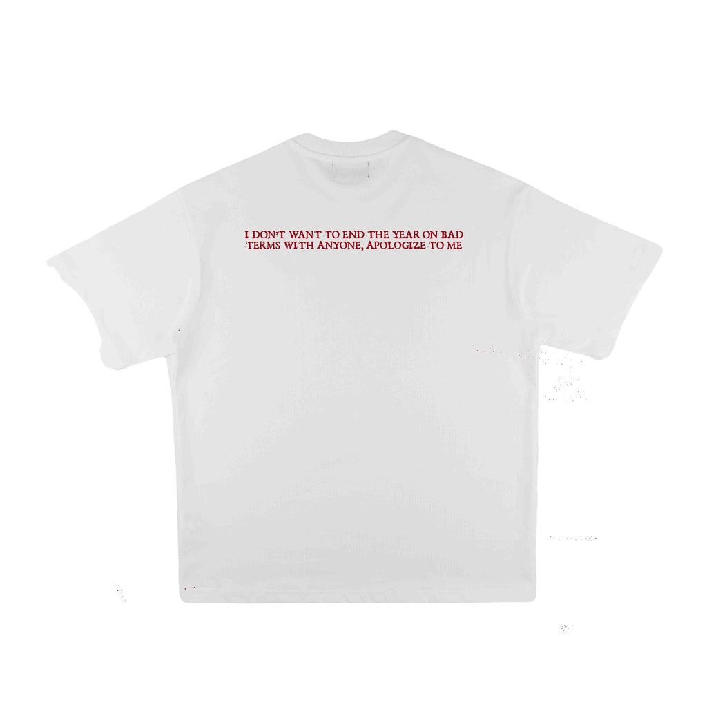 Compliments Apologize to Me White Vintage Shirt