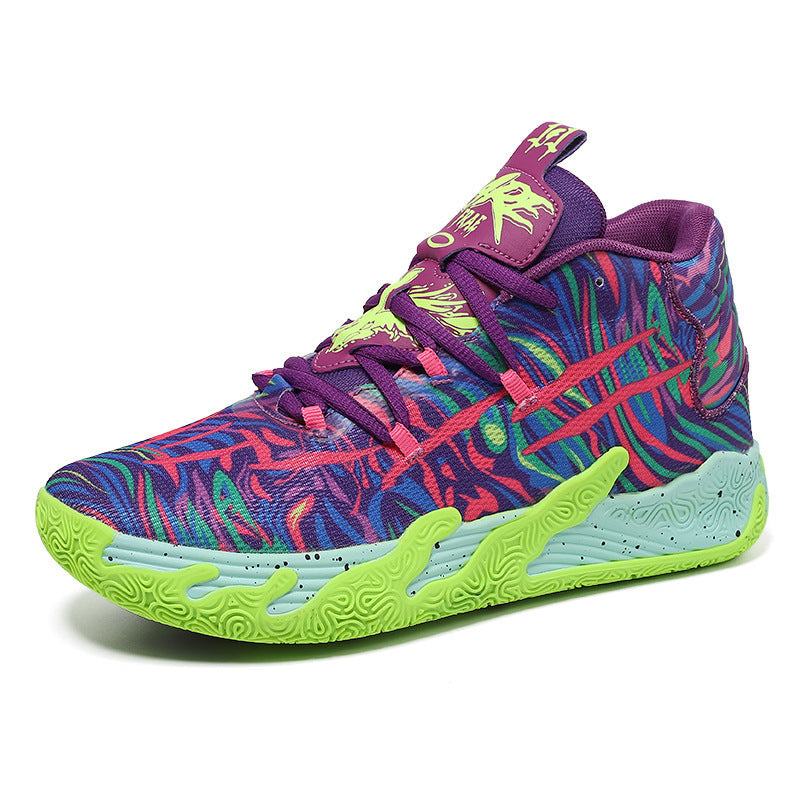 Three ball, third-generation purple MB.03 men's and women's indoor and outdoor shock-absorbing and anti slip basketball shoes V.I.P Digital Presence