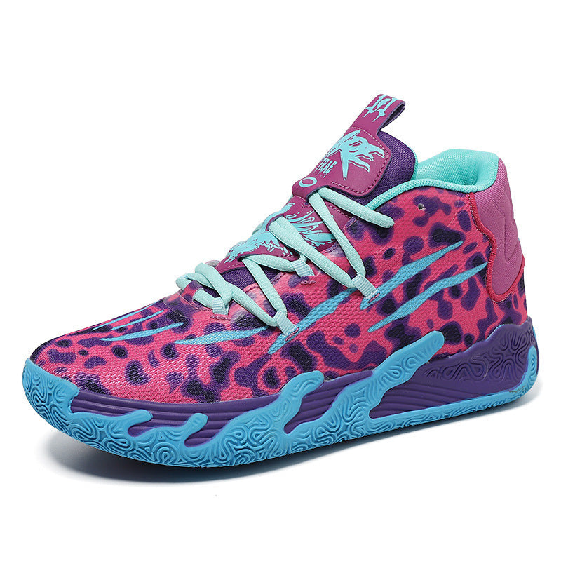 Three ball, third-generation purple MB.03 men's and women's indoor and outdoor shock-absorbing and anti slip basketball shoes V.I.P Digital Presence