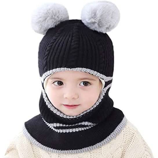 Toddler Fleece Lined Winter Bear Hat DailySale