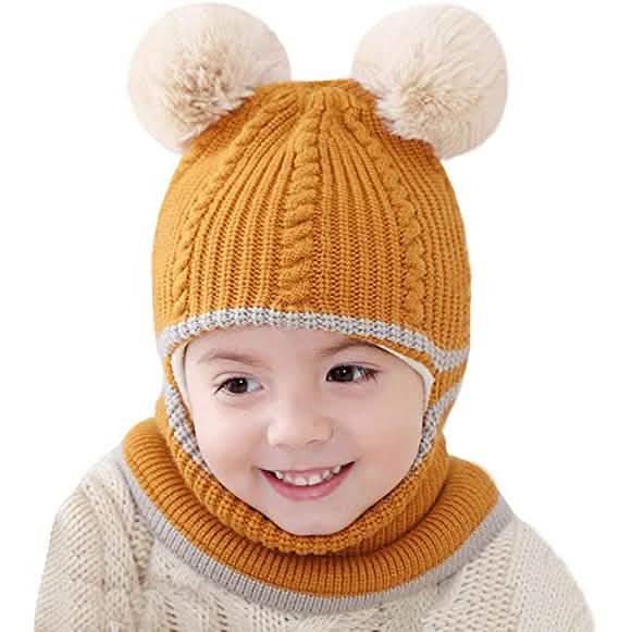 Toddler Fleece Lined Winter Bear Hat DailySale