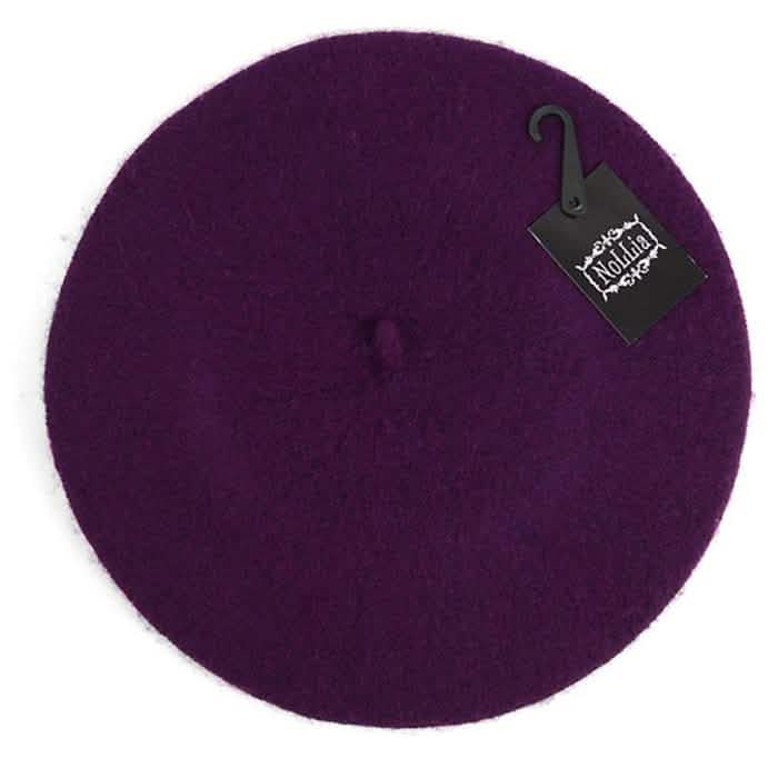 Traditional Women's Men's Solid Color Plain Wool French Beret One Size DailySale