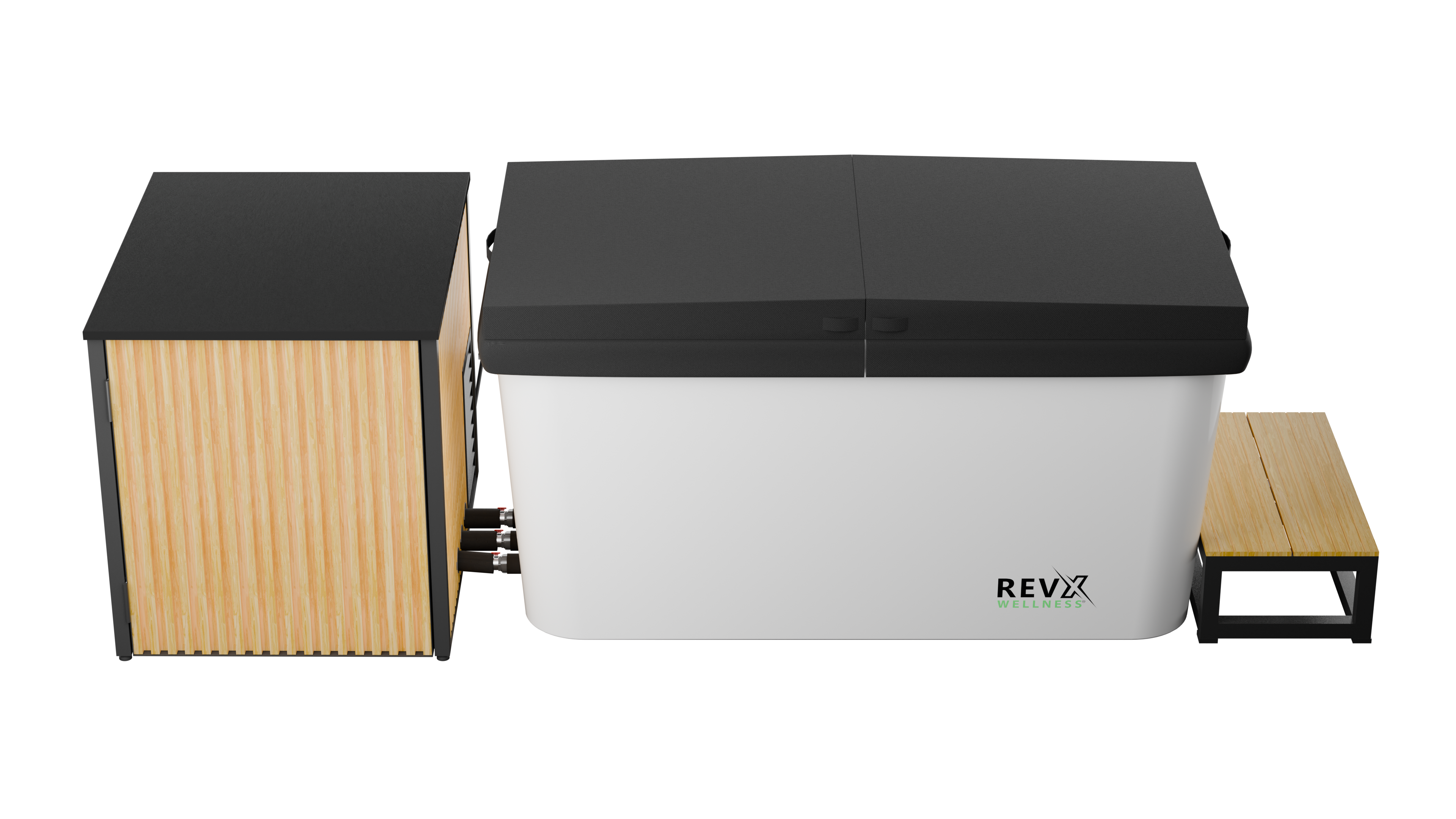 RevX Acrylic X Tub Cold Plunge + LUX High Performance Chiller and Filtration System RevX Wellness