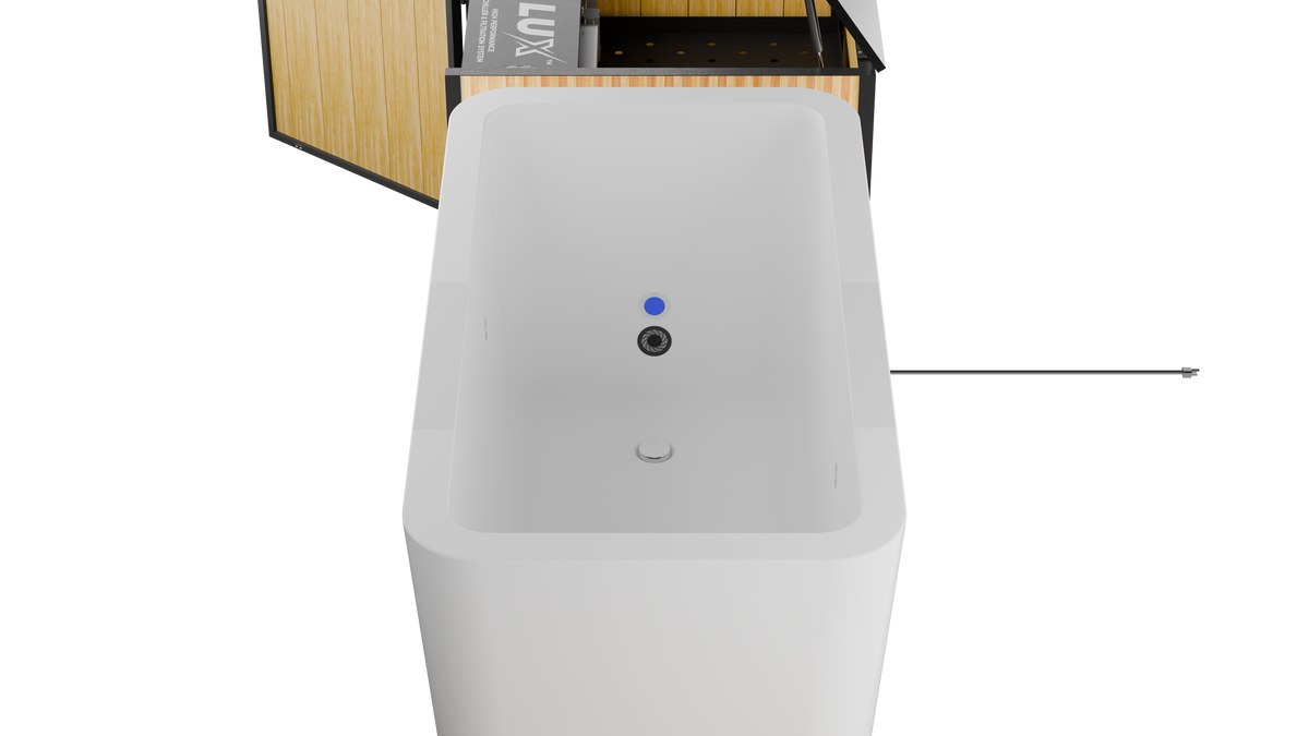 RevX Acrylic X Tub Cold Plunge + LUX High Performance Chiller and Filtration System RevX Wellness