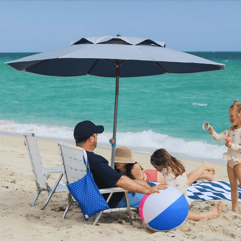 Ultimate Wind-Resistant Umbrella with 10-Second Hammer-In Anchor (2026 Upgraded Model)