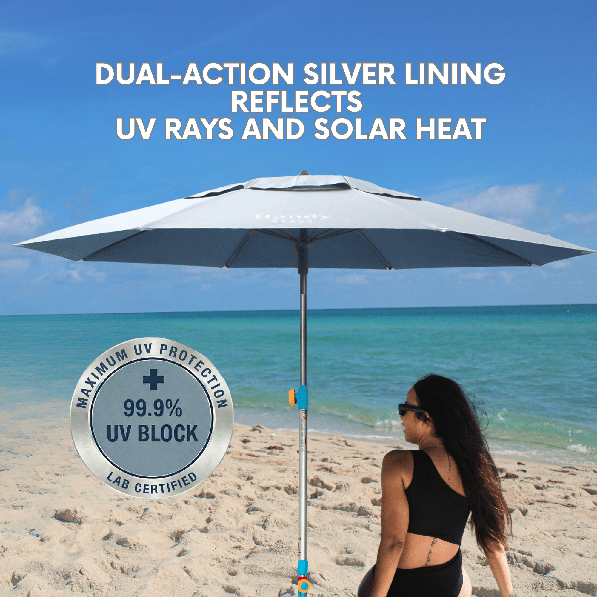 Ultimate Wind-Resistant Umbrella with 10-Second Hammer-In Anchor (2026 Upgraded Model)