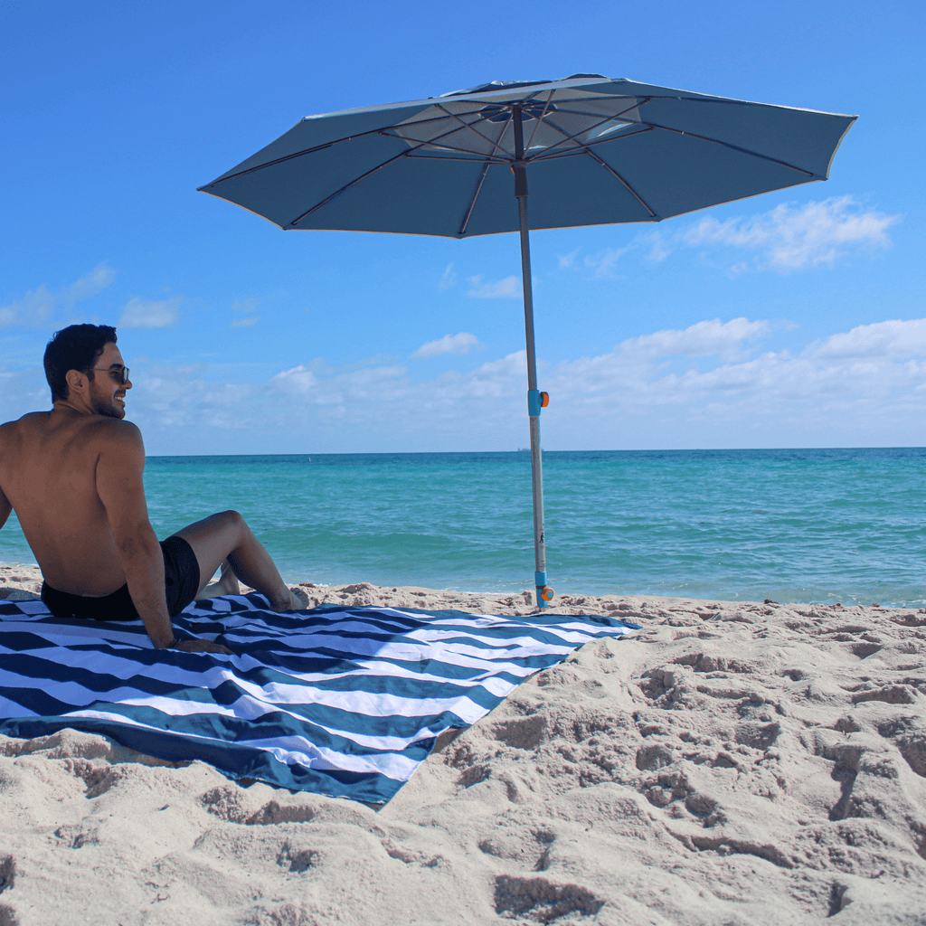 Ultimate Wind-Resistant Umbrella with 10-Second Hammer-In Anchor (2026 Upgraded Model)