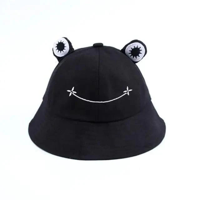 Unique Design Frog Bucket Hat for Women Summer Autumn Plain Female Panama Outdoor Hiking Beach Fishing Cap Sunscreen Woman Sunhat Stevvex