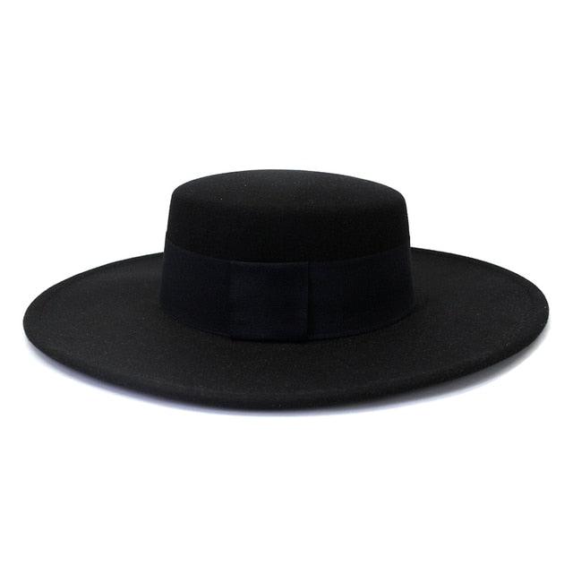 Unique Style Fedora Hats For Women Retro New Trendy Wide Brim Cap For Summer Party Women's Hat Big Fedora Hat Luxury Wedding Hats Flat Top Hat Stevvex