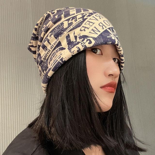 Unisex Beanie Hats Autumn Comfortable Cotton Hat  Men Retro Knitted Hat Women Balaclava Sports Kerchief Bobble Hat  Spring Knit Slouchy Lightweight Knit Hat Slouch Cap Casual Box Skellies Beanies Thin Bonnet Cap Autumn Casual Beanies Hat Stevvex