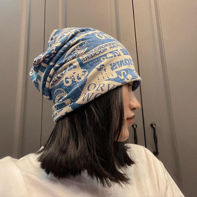 Unisex Beanie Hats Autumn Comfortable Cotton Hat  Men Retro Knitted Hat Women Balaclava Sports Kerchief Bobble Hat  Spring Knit Slouchy Lightweight Knit Hat Slouch Cap Casual Box Skellies Beanies Thin Bonnet Cap Autumn Casual Beanies Hat Stevvex