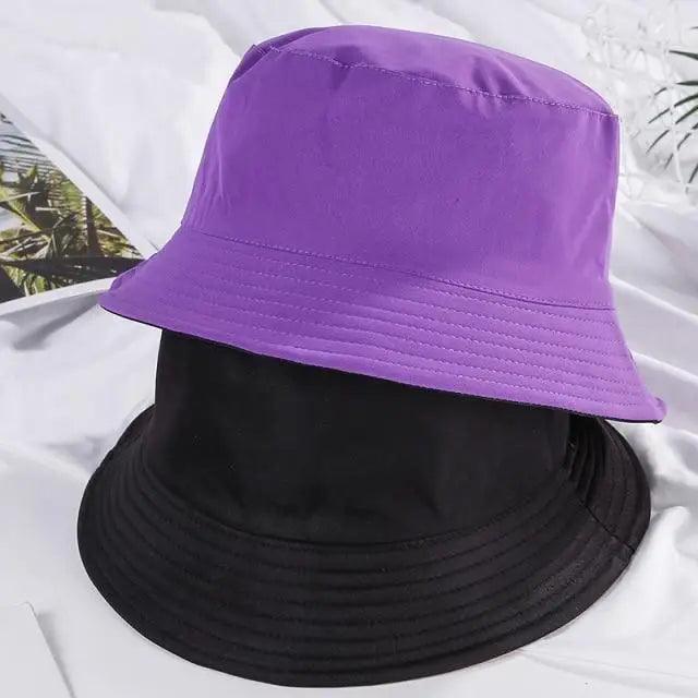 Unisex Double-faced Bucket Hat Colorful Sunscreen Women One Size Hat Outdoor Activities Modern Men Hats Stevvex