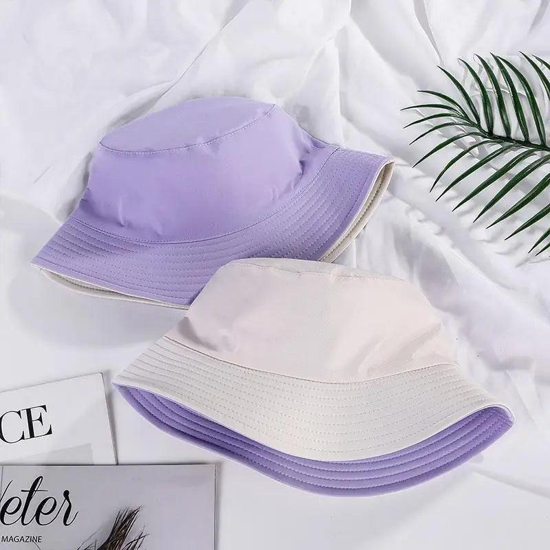 Unisex Double-faced Bucket Hat Colorful Sunscreen Women One Size Hat Outdoor Activities Modern Men Hats Stevvex