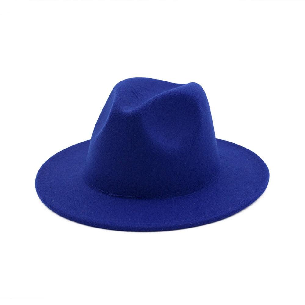 Unisex Fashion Solid Color Large Woolen Hat New Hat Fedora For Men Hats For Women Simple Modern Style Hat Autumn Fashion Hat Winter Multicolor Hat 58-61cm Stevvex