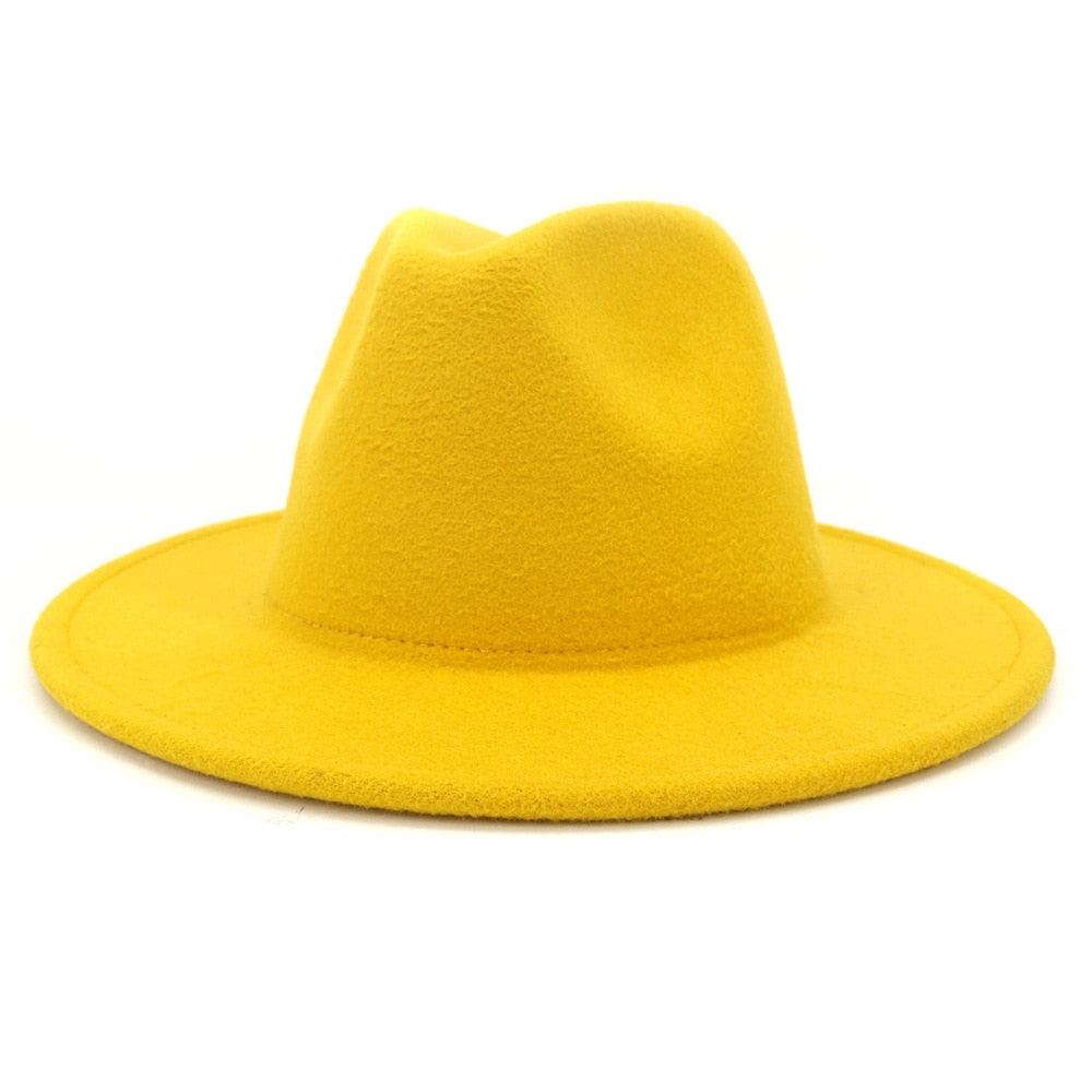 Unisex Fashion Solid Color Large Woolen Hat New Hat Fedora For Men Hats For Women Simple Modern Style Hat Autumn Fashion Hat Winter Multicolor Hat 58-61cm Stevvex