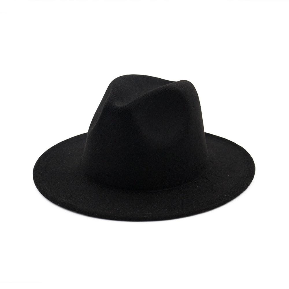 Unisex Fashion Solid Color Large Woolen Hat New Hat Fedora For Men Hats For Women Simple Modern Style Hat Autumn Fashion Hat Winter Multicolor Hat 58-61cm Stevvex