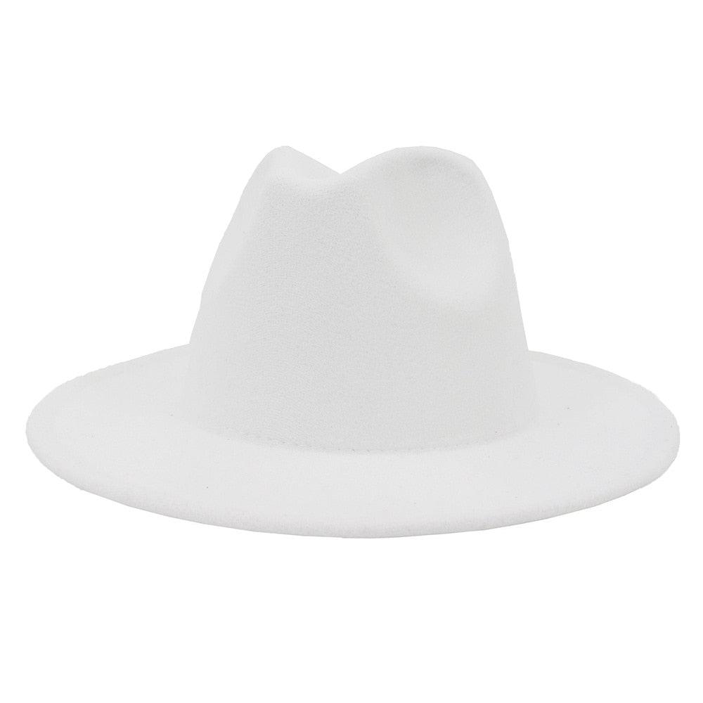 Unisex Fashion Solid Color Large Woolen Hat New Hat Fedora For Men Hats For Women Simple Modern Style Hat Autumn Fashion Hat Winter Multicolor Hat 58-61cm Stevvex