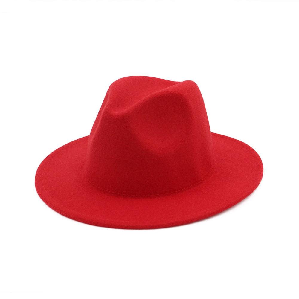 Unisex Fashion Solid Color Large Woolen Hat New Hat Fedora For Men Hats For Women Simple Modern Style Hat Autumn Fashion Hat Winter Multicolor Hat 58-61cm Stevvex