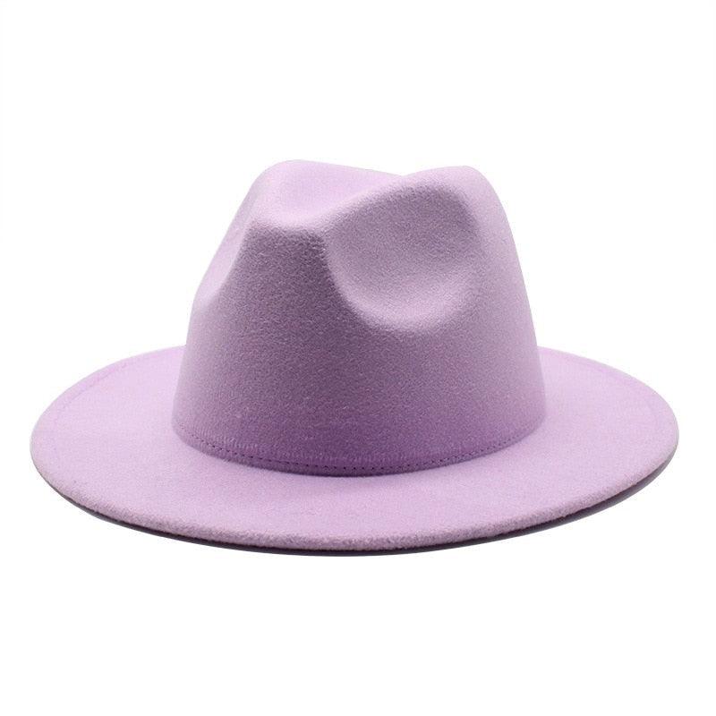 Unisex Fashion Solid Color Large Woolen Hat New Hat Fedora For Men Hats For Women Simple Modern Style Hat Autumn Fashion Hat Winter Multicolor Hat 58-61cm Stevvex