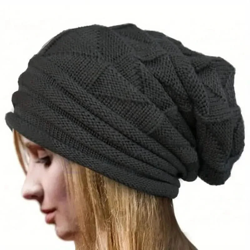 Unisex Oversized Knitted Baggy Beanie DailySale