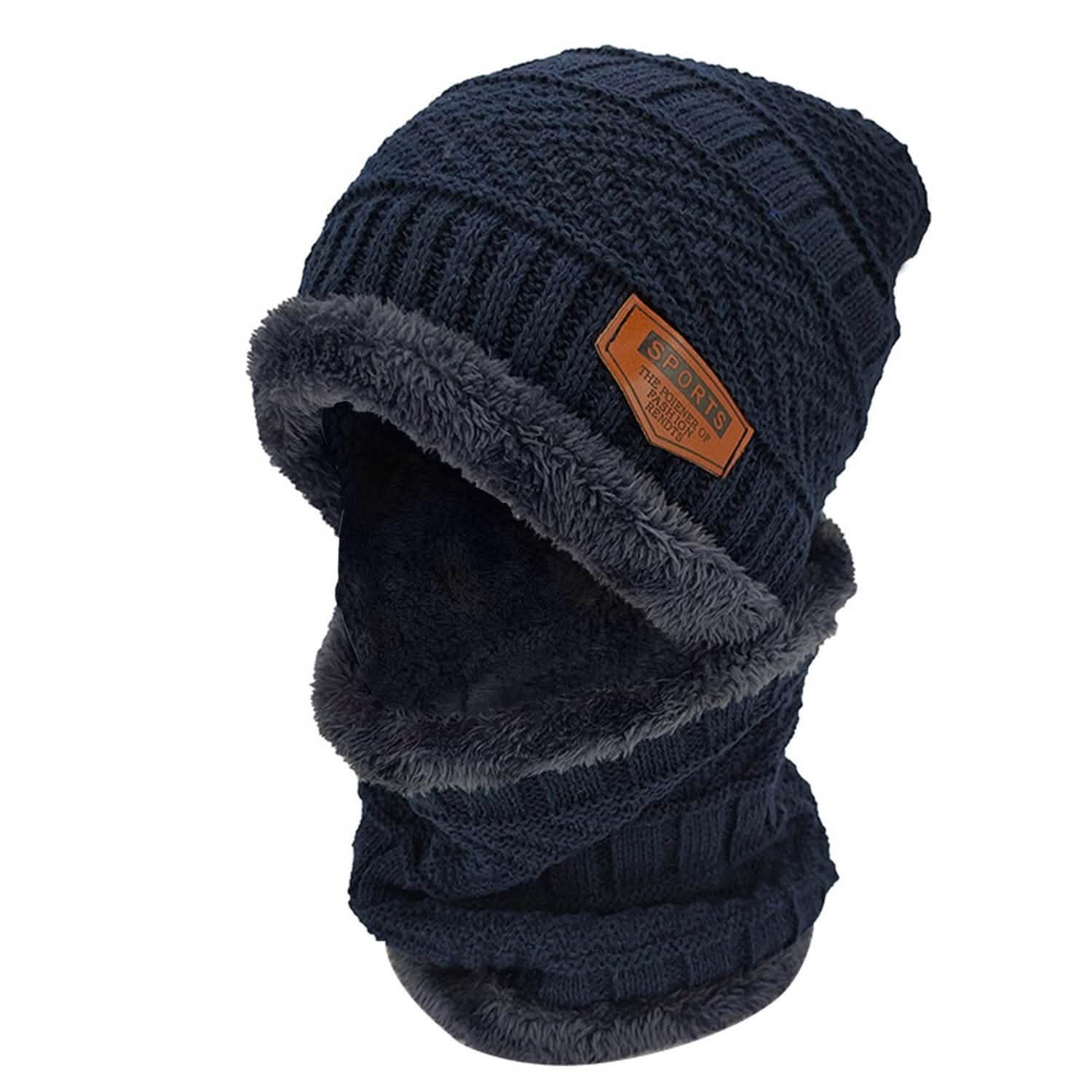 Unisex Winter Beanie Hat Scarf Set DailySale