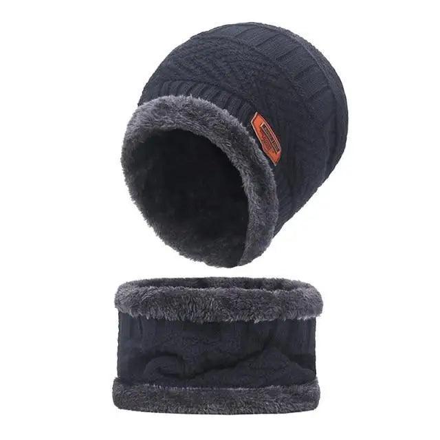 Unisex Winter Scarf Warm Beanies Breathable Hats One Size For Boys Modern Design Cap And Scarf Sets Stevvex