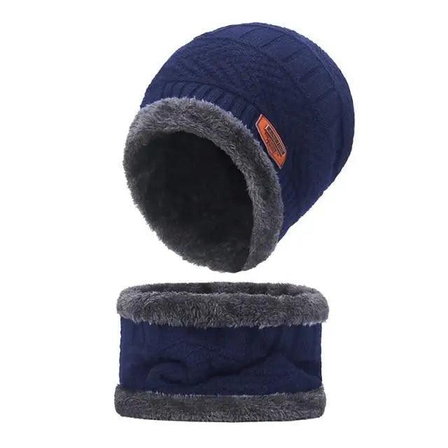 Unisex Winter Scarf Warm Beanies Breathable Hats One Size For Boys Modern Design Cap And Scarf Sets Stevvex