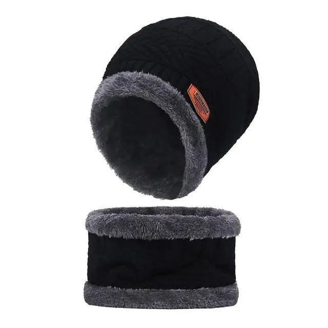 Unisex Winter Scarf Warm Beanies Breathable Hats One Size For Boys Modern Design Cap And Scarf Sets Stevvex