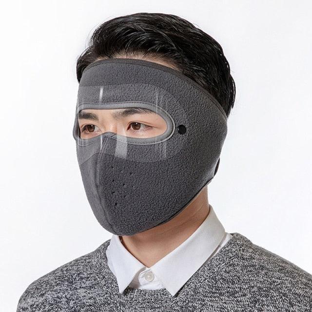 Unisex Winter Warm Mask Face Shield Cycling Caps for Outdoor Fishing Breathable Mask with HD Anti-fog Goggles Fleece Warm Scarf Sport Bandana Scarf Fishing Cycling Hiking Face Cover Neck Balaclava Neck Gaiter Warmer Face Mask Stevvex