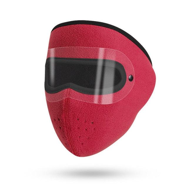 Unisex Winter Warm Mask Face Shield Cycling Caps for Outdoor Fishing Breathable Mask with HD Anti-fog Goggles Fleece Warm Scarf Sport Bandana Scarf Fishing Cycling Hiking Face Cover Neck Balaclava Neck Gaiter Warmer Face Mask Stevvex
