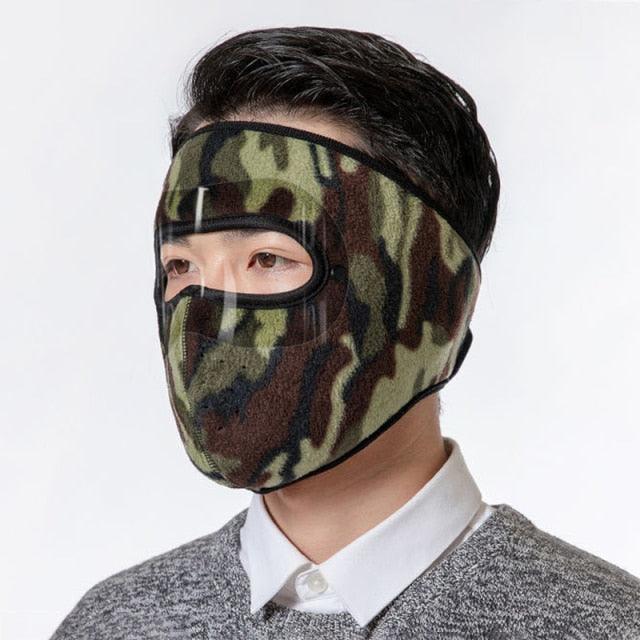 Unisex Winter Warm Mask Face Shield Cycling Caps for Outdoor Fishing Breathable Mask with HD Anti-fog Goggles Fleece Warm Scarf Sport Bandana Scarf Fishing Cycling Hiking Face Cover Neck Balaclava Neck Gaiter Warmer Face Mask Stevvex
