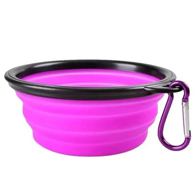 Universal Colorful Collapsible Silicone Dog Food Water Bowl Foldable Cup Dish For Pet Portable Travel Bowl For Dog Stevvex