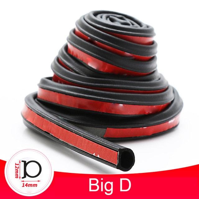 Universal Self Adhesive Auto Rubber Weather Draft Seal Strip Weather-strip for Car Window and Door Car Door Seal Strip Auto Stickers Rubber Noise Insulation Anti-Dust Soundproofing Sealing Strips Interior Accessories Stevvex