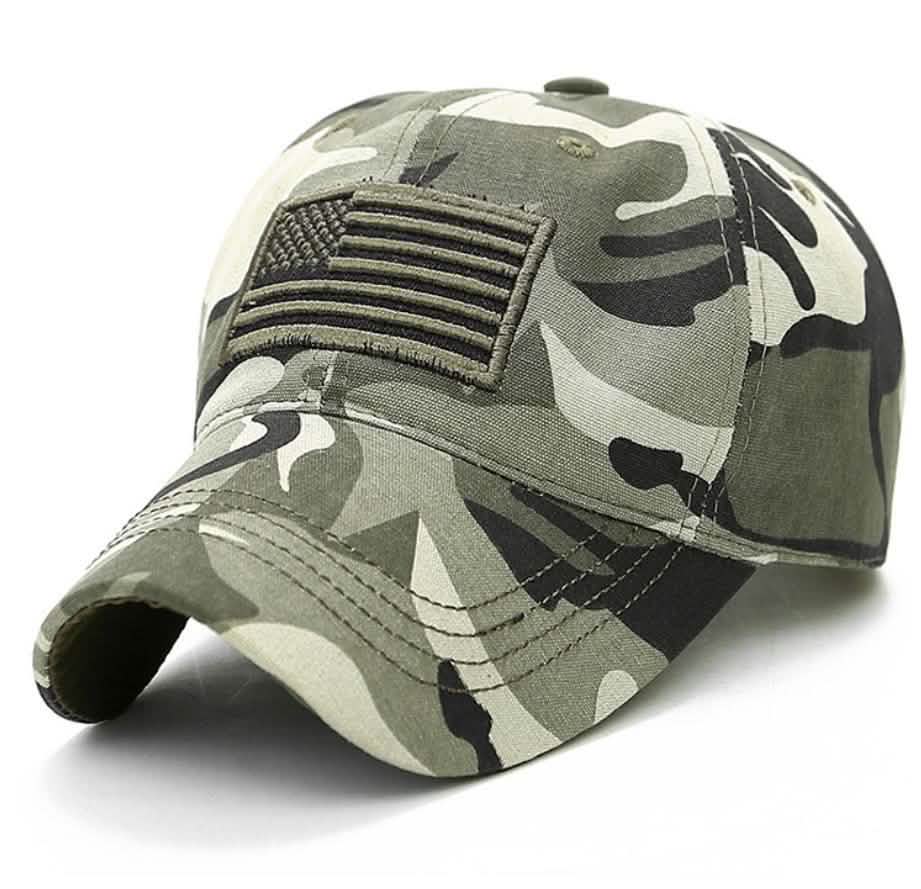 USA Flag Baseball Cap Army Embroidery Cotton Tactical Snapback Hat DailySale