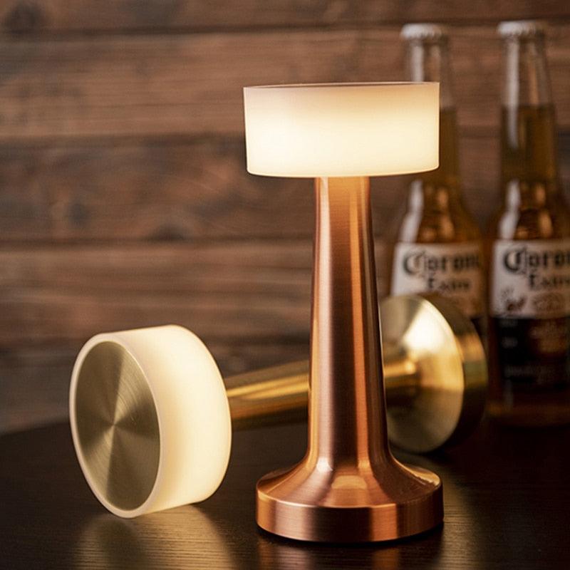 USB Dimming Bar Desk Lamp Hotel Coffee Shop Wireless Charging Touch Bedroom Bedside LED Restaurant Table Lights Art Night Light Decorative Table Lamp Cute Study Lamps for Bedroom Décor