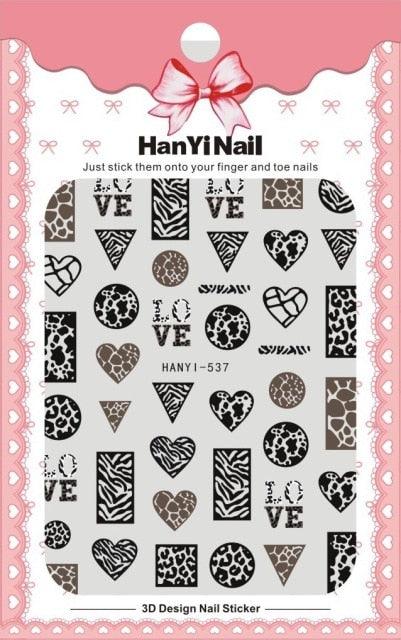 Valentines Love Letter Flower 3d Sliders for Nails Inscriptions Nail Art Decoration Water Sticker Tips Accessories Nail Sequins Laser Heart Nail Supplies Sparkle Nail Accessories Star Accessories Heart Nail Art Manicure Slider Stickers Glitter Decals