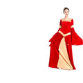 Velvet Halloween COS Ball Queen Dress Evening Gown