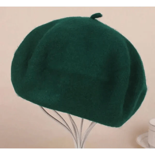 Vintage Beret Hat Flat Cap For Women Retro Classic Style Wool Beret Caps Modern Women Hats Stevvex