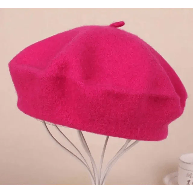 Vintage Beret Hat Flat Cap For Women Retro Classic Style Wool Beret Caps Modern Women Hats Stevvex
