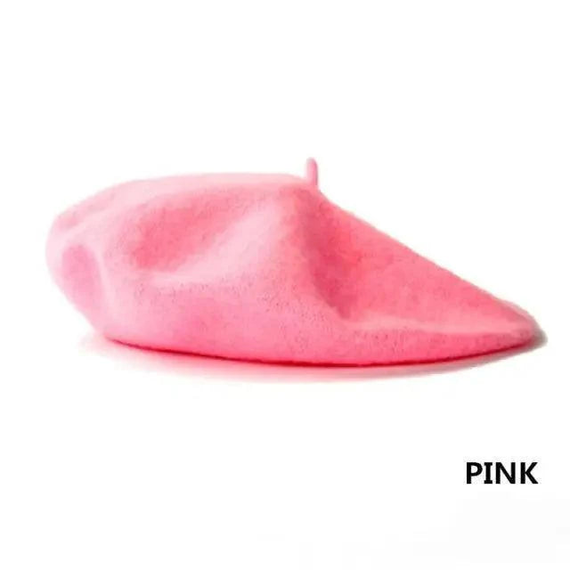 Vintage Beret Hat Flat Cap For Women Retro Classic Style Wool Beret Caps Modern Women Hats Stevvex