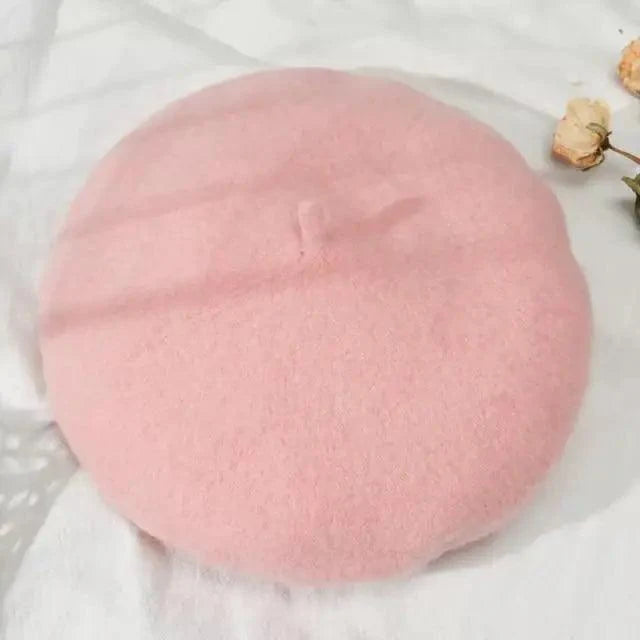 Vintage Beret Hat Flat Cap For Women Retro Classic Style Wool Beret Caps Modern Women Hats Stevvex