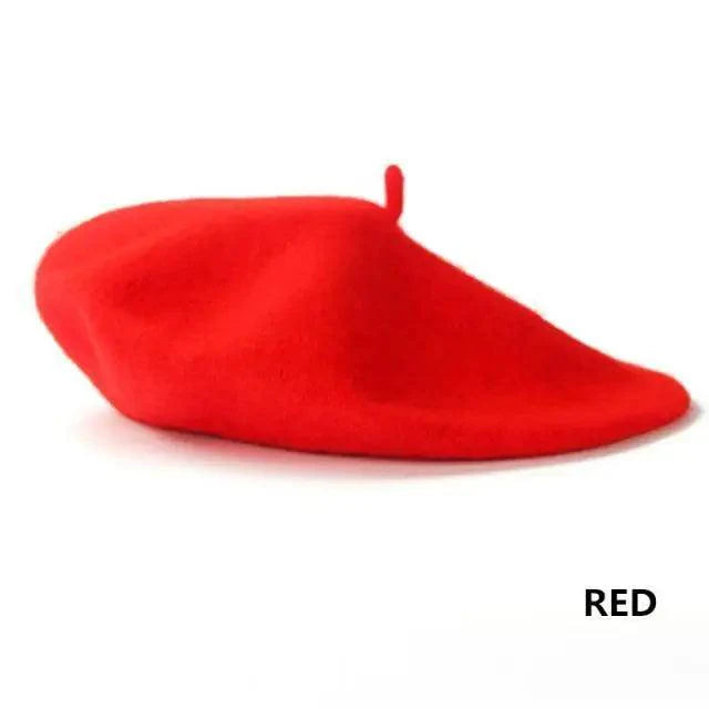 Vintage Beret Hat Flat Cap For Women Retro Classic Style Wool Beret Caps Modern Women Hats Stevvex