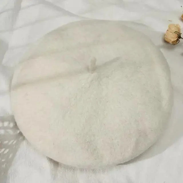 Vintage Beret Hat Flat Cap For Women Retro Classic Style Wool Beret Caps Modern Women Hats Stevvex