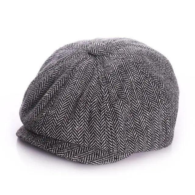 Vintage Children Winter Beret Caps Cute Octagonal Beret Soft Hat Comfortable Retro Style Caps For Children Stevvex
