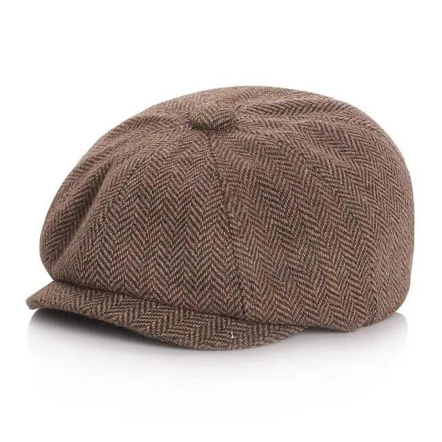 Vintage Children Winter Beret Caps Cute Octagonal Beret Soft Hat Comfortable Retro Style Caps For Children Stevvex