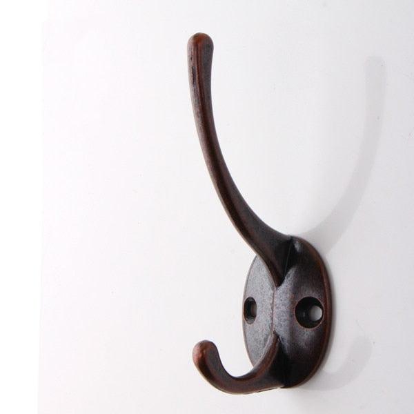 Vintage Hangers Hook Zinc Alloy Wall Hook Bronze Cloth Coat Bag Hat Hanging Hooks Bathroom Kitchen Antique Racks with Screws Vintage Antique Iron Bronze Hooks Stevvex